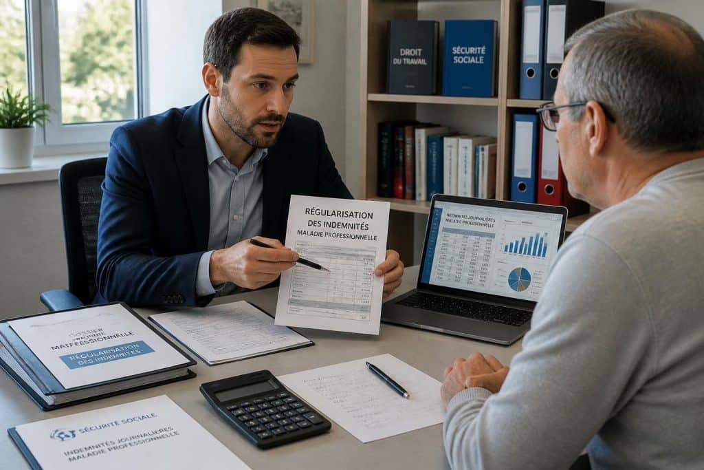 découvrez comment calculer et effectuer les démarches pour la régularisation des indemnités en cas de maladie professionnelle, afin de garantir vos droits et une prise en charge optimale.